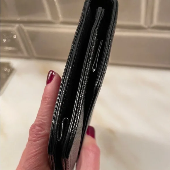 Chanel Black Pebbled Leather Wallet on a Chain - Picture 6 of 13